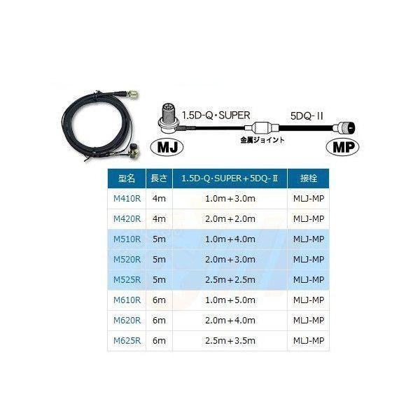 M525R(m525r) 第一電波工業 ダイヤモンド 5m 同軸 車載用ケーブルセット